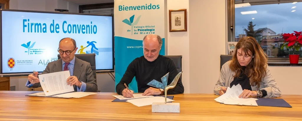 CES Cardenal Cisneros convenio Colegio de la Psicología de Madrid y Fundación A la Par-1