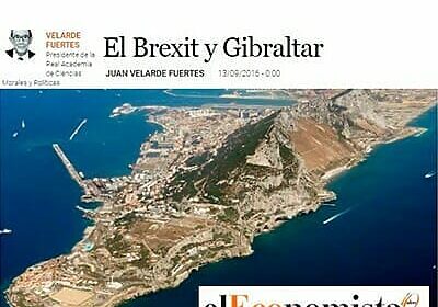 Artículo de Nuestro Profesor Juan Velarde en El Economista: El Brexit y Gibraltar